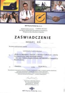 Certyfikat Andrzej RyńAndrzej Ryń