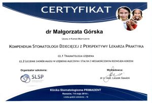SLSP Kompentium stomatologii dziecięcej z perspektywy lekarza praktyka dr GórskaMałgorzata Górska