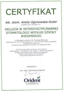 Okluzja w interdyscyplinarnej stomatologiiAneta Ogonowska