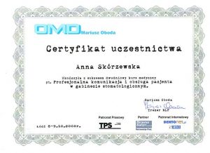 OMD Oboda - Profesjonalna komunikacja w gabinecieAnna Skórzewska
