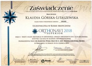 Orthonavi 2018 Sesja IILekarz Stomatolog - Klaudia Gorska