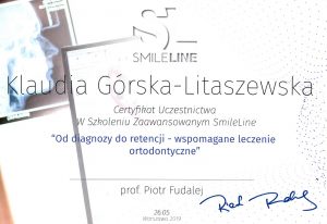 SmileLine Od diagnozy do retencji - wspomaganie leczenia ortodontycznego Klaudia Górska - LitaszewskaLekarz Stomatolog - Klaudia Gorska