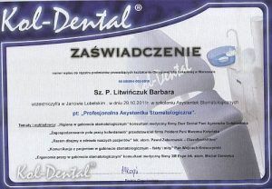 Kol-Dental Profesjonalna asystentka stomaBarbara Litwińczuk